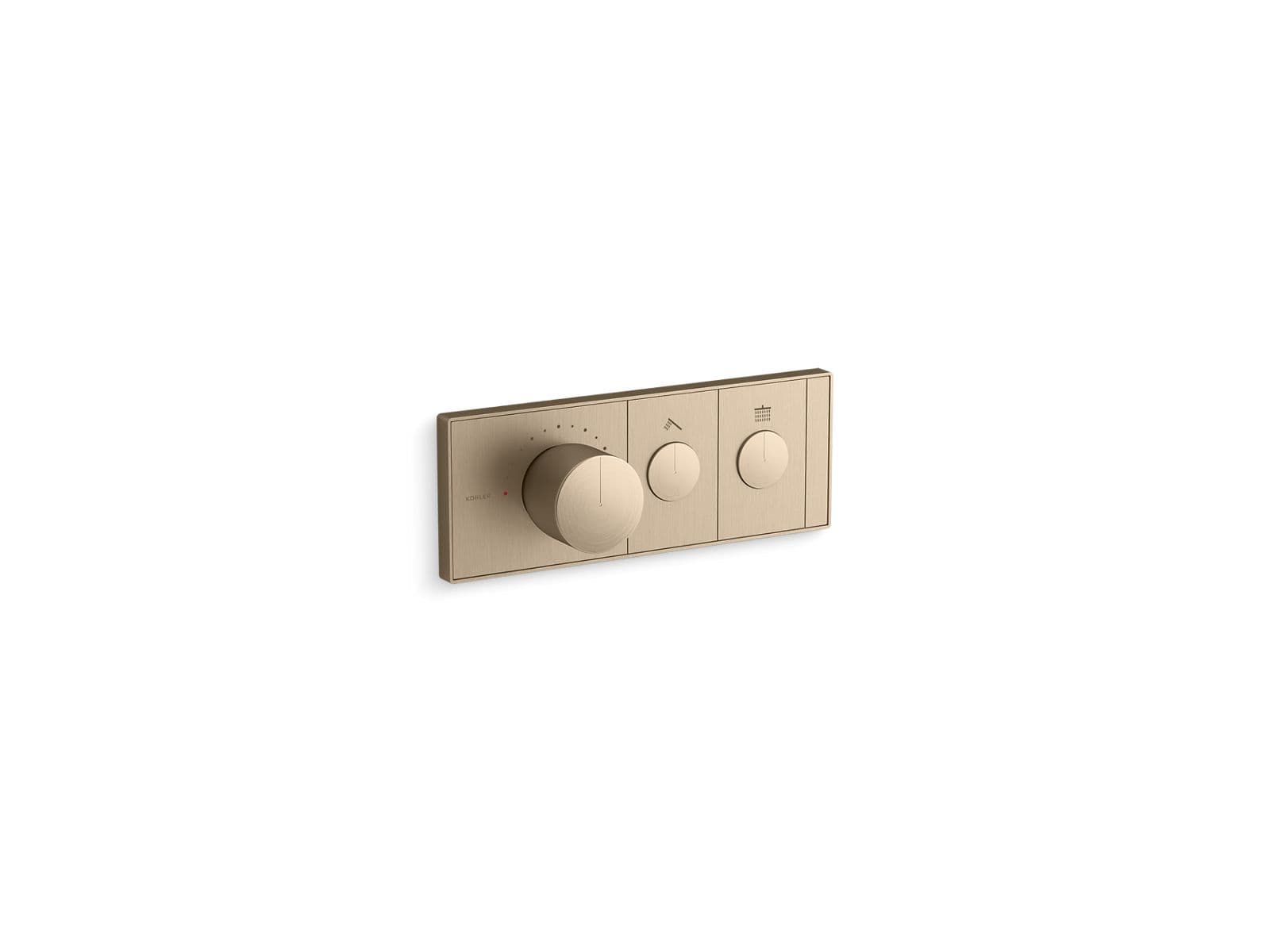 Kohler Anthem Two-outlet recessed mechanical thermostatic valve control - Vibrant Brushed Bronze by Kohler