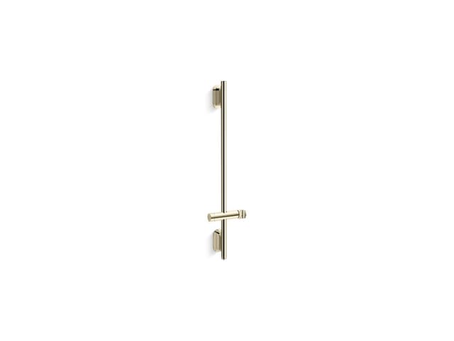 Kohler Statement 32'' deluxe slidebar with integrated water supply - Vibrant French Gold