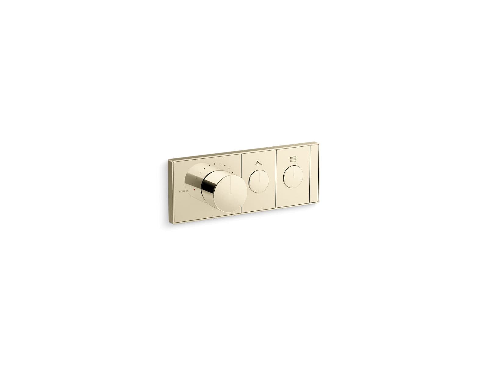 Kohler Anthem Two-outlet recessed mechanical thermostatic valve control - Vibrant French Gold by Kohler