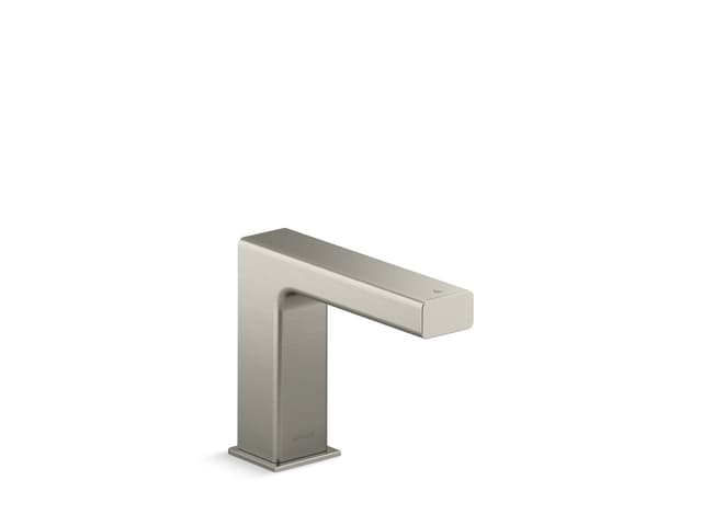 Kohler StraytE Touchless faucet with Kinesis sensor technology, AC-powered - Vibrant Brushed Nickel