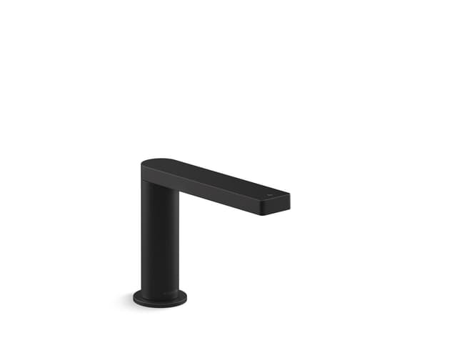 Kohler Composed Touchless single-hole lavatory faucet with Kinesis sensor technology, AC-powered, 0.5 gpm - Matte Black