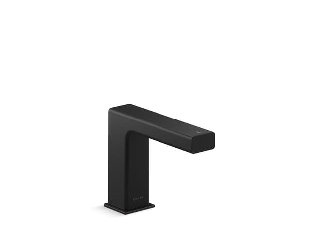 Kohler StraytE Touchless faucet with Kinesis sensor technology, AC-powered - Matte Black