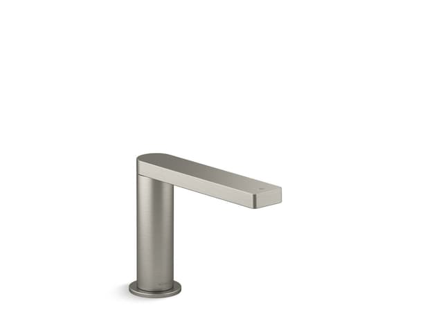 Kohler Composed Touchless single-hole lavatory faucet with Kinesis sensor technology, AC-powered, 0.5 gpm - Vibrant Brushed Nickel