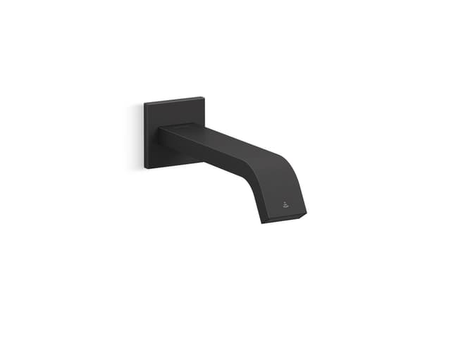 Kohler Loure Wall-mount touchless faucet with Kinesis sensor technology, AC-powered - Matte Black