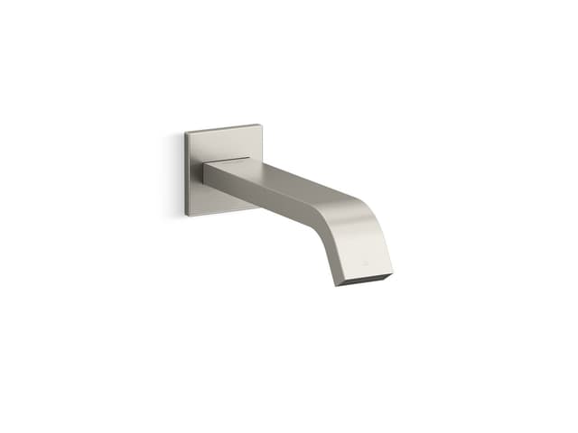 Kohler Loure Wall-mount touchless faucet with Kinesis sensor technology, AC-powered - Vibrant Brushed Nickel