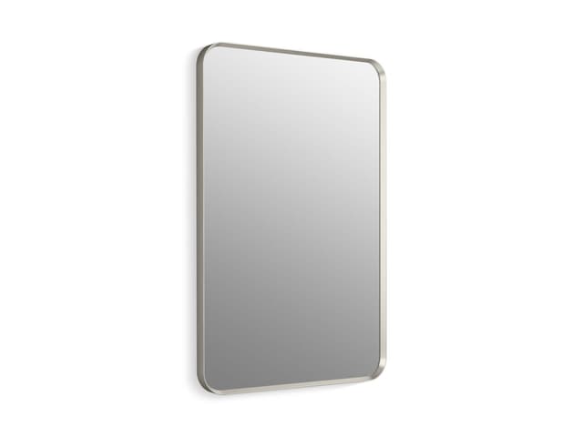 Kohler Essential 24'' x 36'' rectangular framed mirror - Brushed Nickel