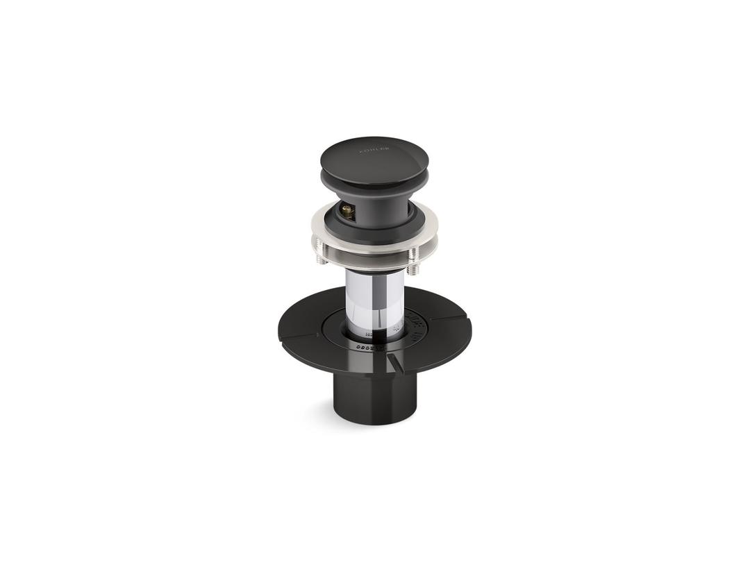 Kohler SnapFloE Toe-tap bath drain - Black by Kohler