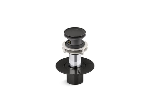 Kohler SnapFloE Toe-tap bath drain - Black