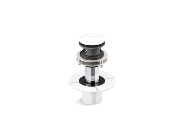 Kohler SnapFloE Toe-tap bath drain - White
