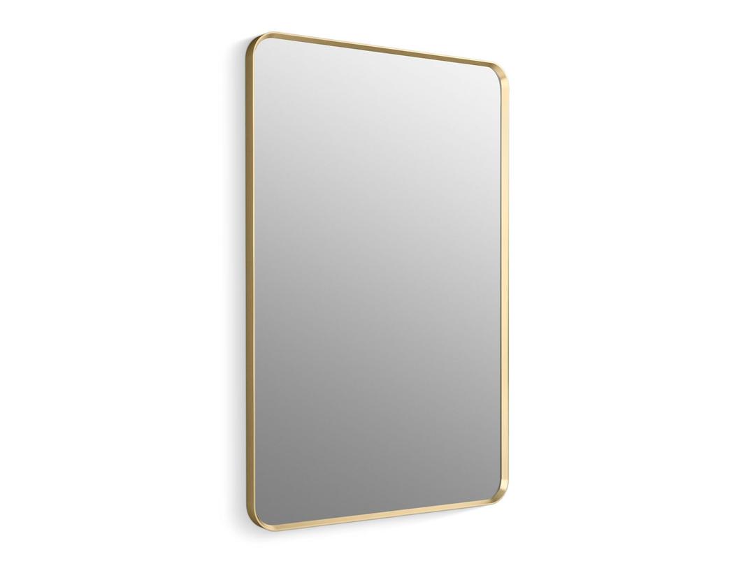 Kohler Essential 30'' x 45'' rectangular framed mirror - Moderne Brushed Gold by Kohler