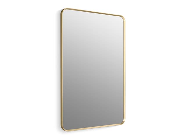 Kohler Essential 30'' x 45'' rectangular framed mirror - Moderne Brushed Gold