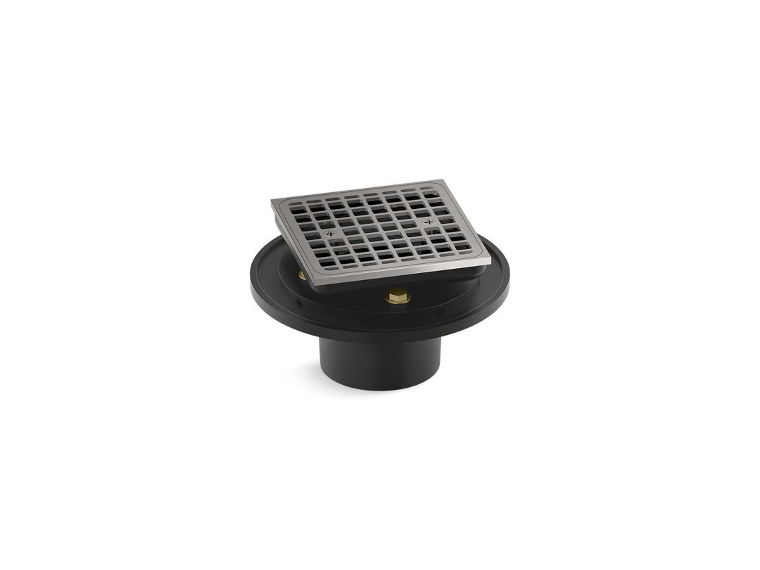 Kohler Clearflo Square brass tile-in shower drain - Vibrant Titanium by Kohler