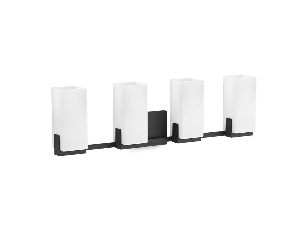 Kohler HonestyE Four-light sconce - Matte Black by Kohler