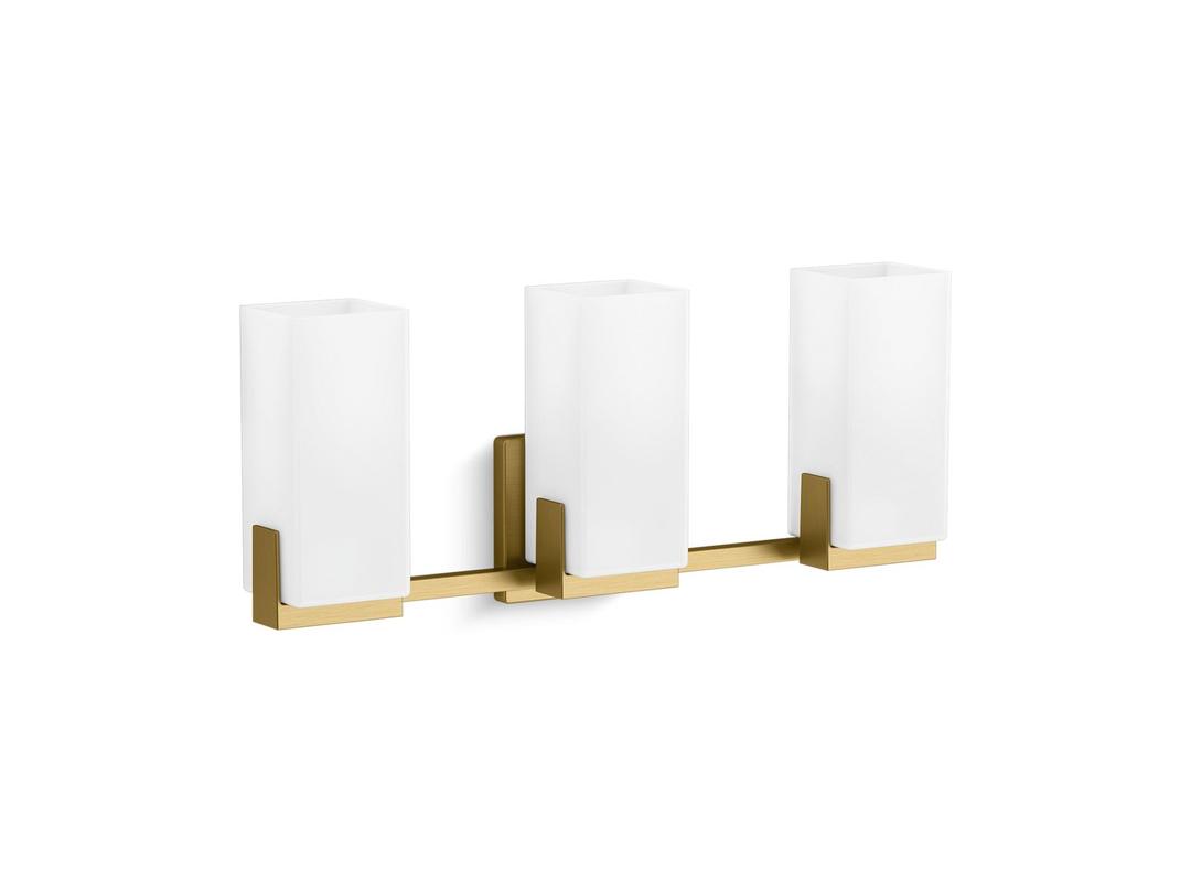 Kohler HonestyE Three-light sconce - Brushed Moderne Brass by Kohler