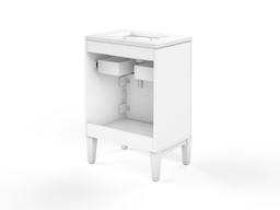 Southerk 24'' bathroom vanity cabinet with sink and quartz top - image 17