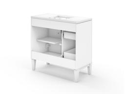 Southerk 36'' bathroom vanity cabinet with sink and quartz top - image 17