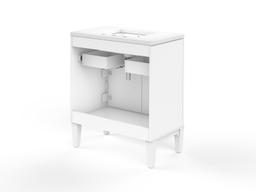 Southerk 30'' bathroom vanity cabinet with sink and quartz top - image 18