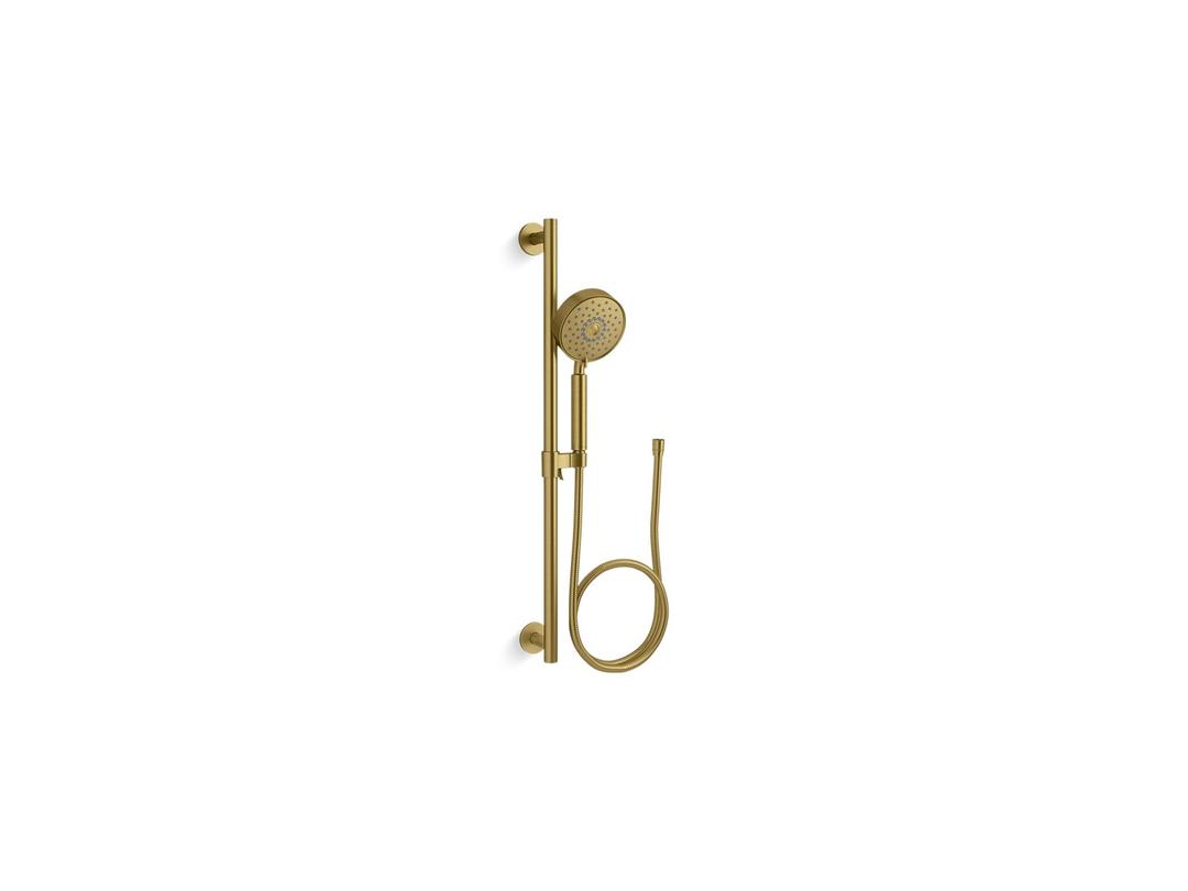 Kohler Purist 30'' four-function handshower kit, 2.5 gpm - Vibrant Brushed Moderne Brass by Kohler