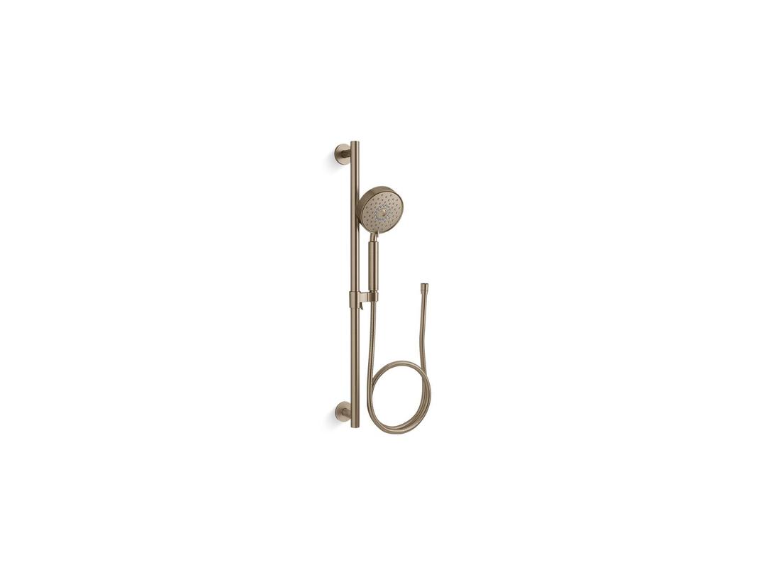 Kohler Purist 30'' four-function handshower kit, 1.75 gpm - Vibrant Brushed Bronze by Kohler