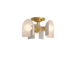 Kohler | Jabot | Flush Mount Light - Jade W Brushed Moderne Brass Accents - image 4