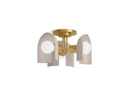 Kohler | Jabot | Flush Mount Light - Jade W Brushed Moderne Brass Accents - image 2
