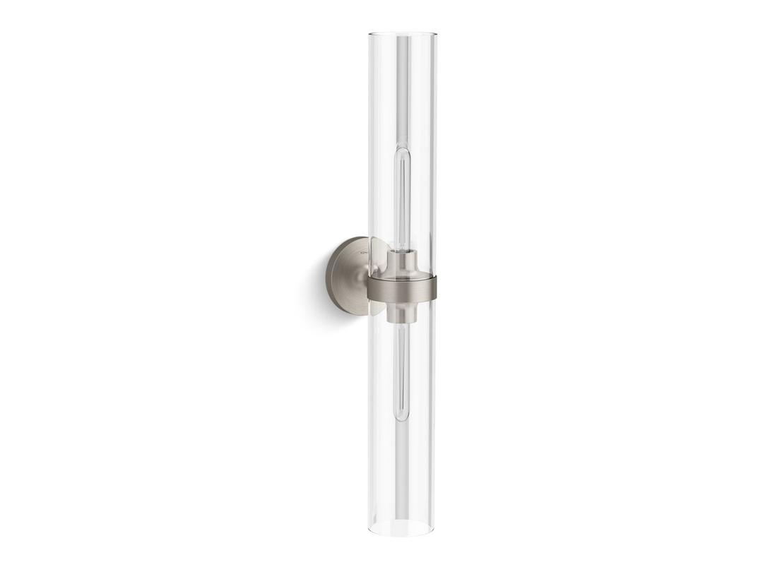 Kohler Purist Two-light sconce - Brushed Nickel by Kohler
