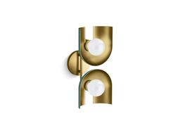 Kohler | Jabot | Wall Sconce - Black With Brass Trim - image 3