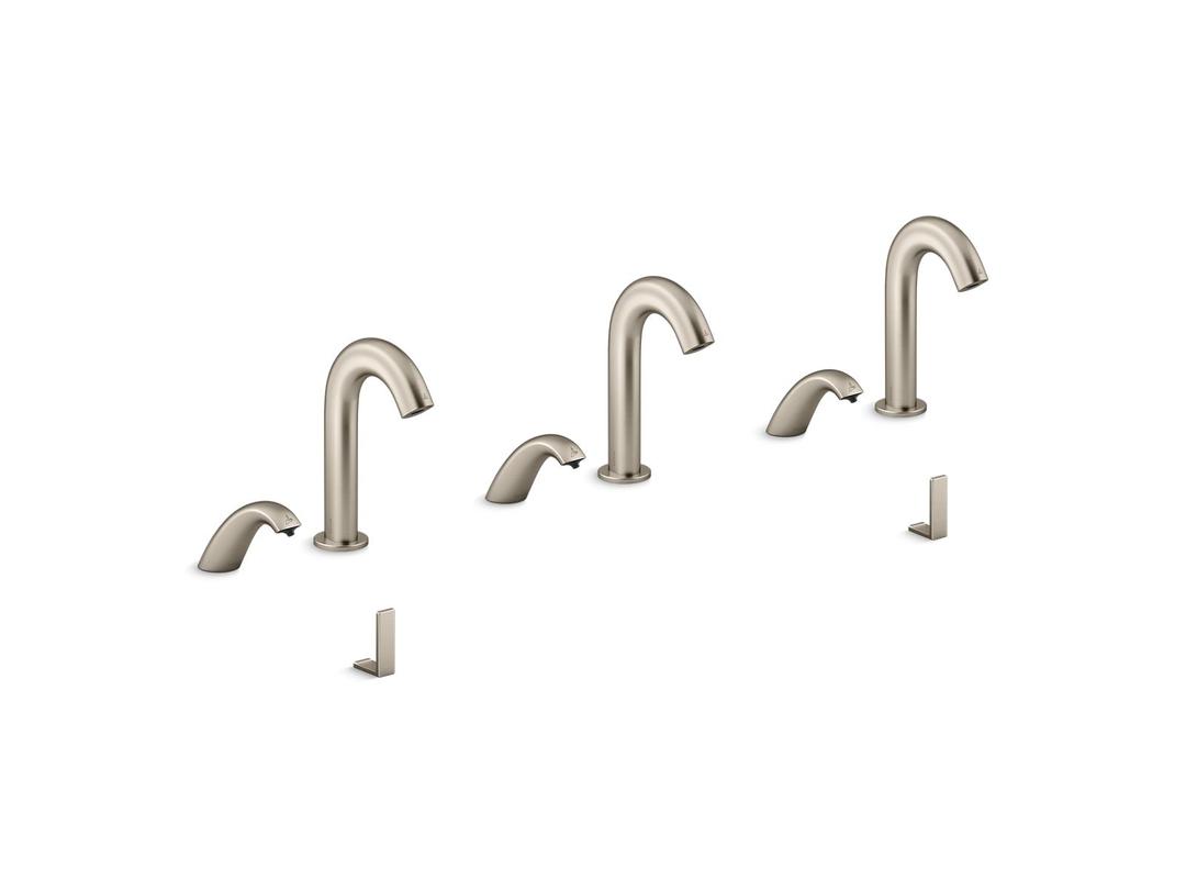 Kohler Touchless lavatory faucets and soap dispensers for ConstellationE lavatory system, 0.5 gpm - Vibrant Brushed Nickel by Kohler
