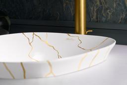 Aureus 16-3/4'' square vessel bathroom sink, no overflow - White - image 3