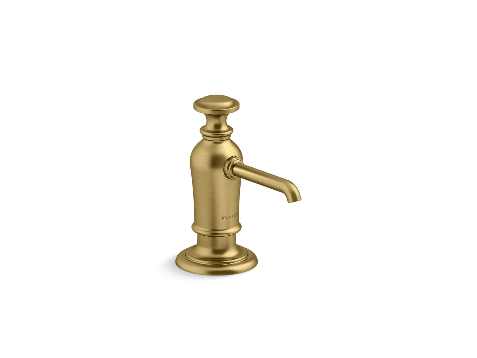 Kohler Artifacts Soap/lotion dispenser - Vibrant Brushed Moderne Brass by Kohler