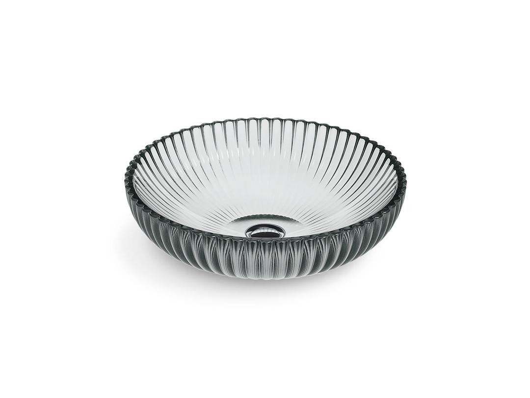 Kohler Salute 15'' round vessel bathroom sink, no overflow - Translucent Stone by Kohler