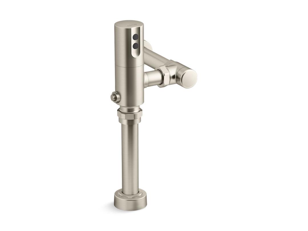 Kohler Mach Tripoint Touchless toilet flushometer, DC-powered, 1.28 gpf - Vibrant Brushed Nickel by Kohler