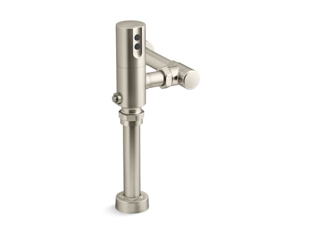 Kohler Mach Tripoint Touchless toilet flushometer, DC-powered, 1.0 gpf - Vibrant Brushed Nickel