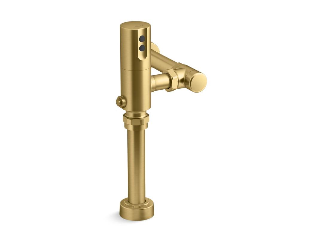 Kohler Mach Tripoint Touchless toilet flushometer, DC-powered, 1.6 gpf - Vibrant Brushed Moderne Brass by Kohler