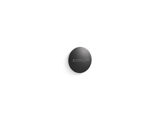 Kohler Iron Plains Overflow cap for Iron Plains bathroom sinks - Matte Black