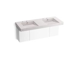 Kohler ConstellationE 60'' wall-mount basin lavatory system - Et Statuario - image 1