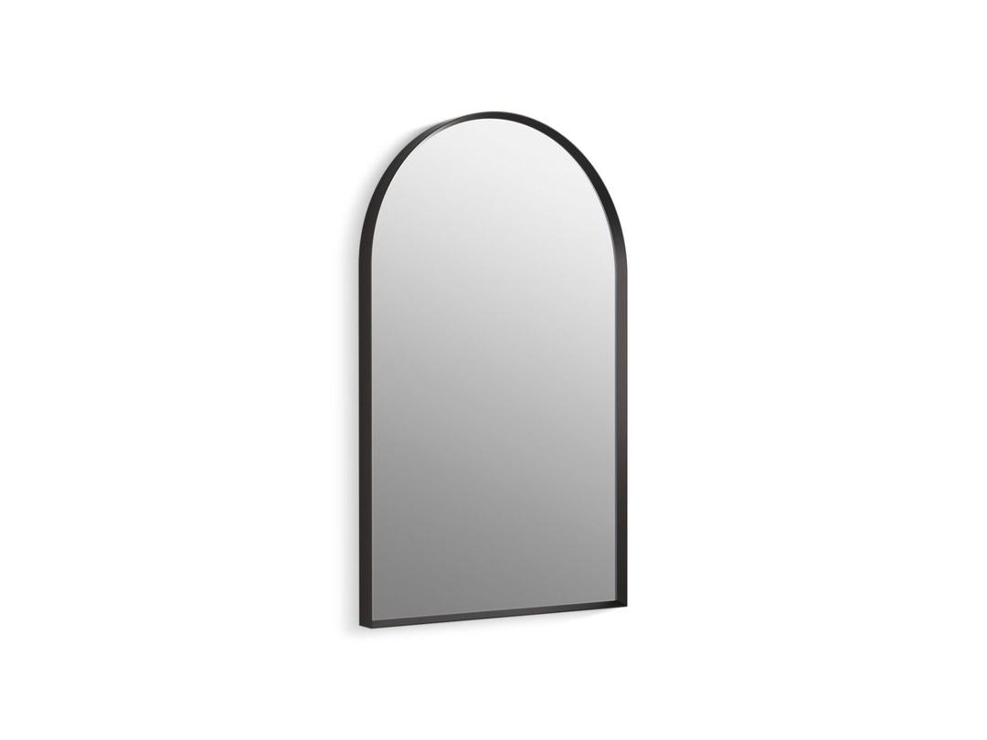 Kohler Essential 20'' x 32'' arched framed mirror - Matte Black by Kohler