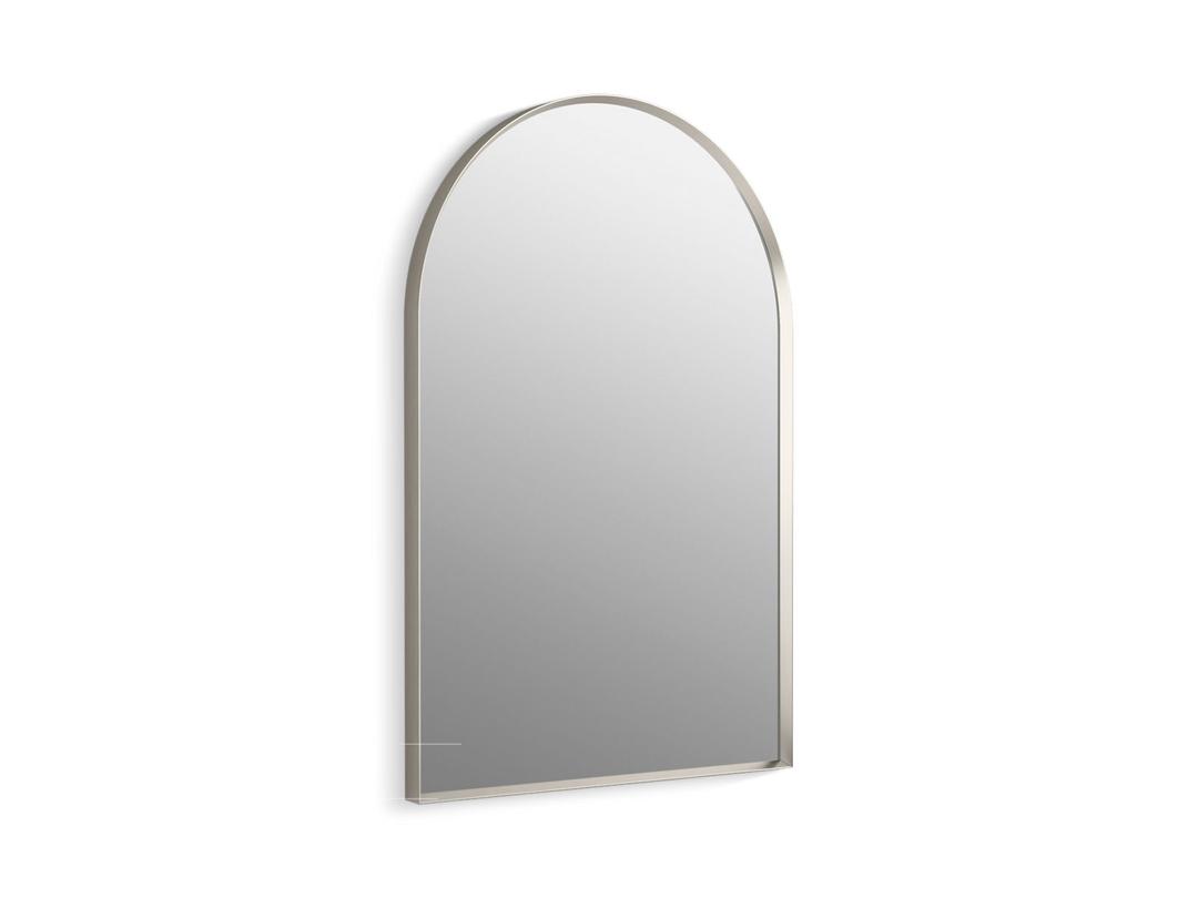 Kohler Essential 24'' x 36'' arched framed mirror - Brushed Nickel by Kohler
