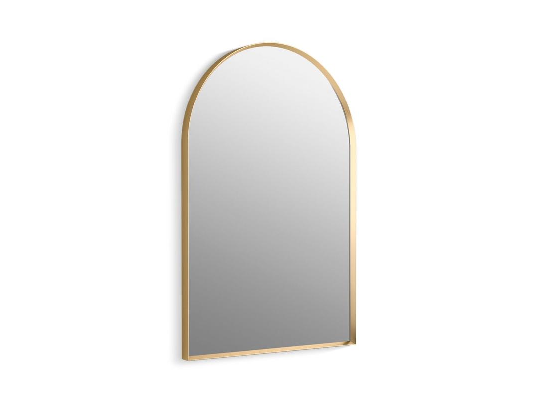 Kohler Essential 24'' x 36'' arched framed mirror - Moderne Brushed Gold by Kohler
