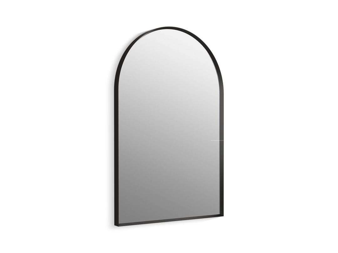 Kohler Essential 24'' x 36'' arched framed mirror - Matte Black by Kohler