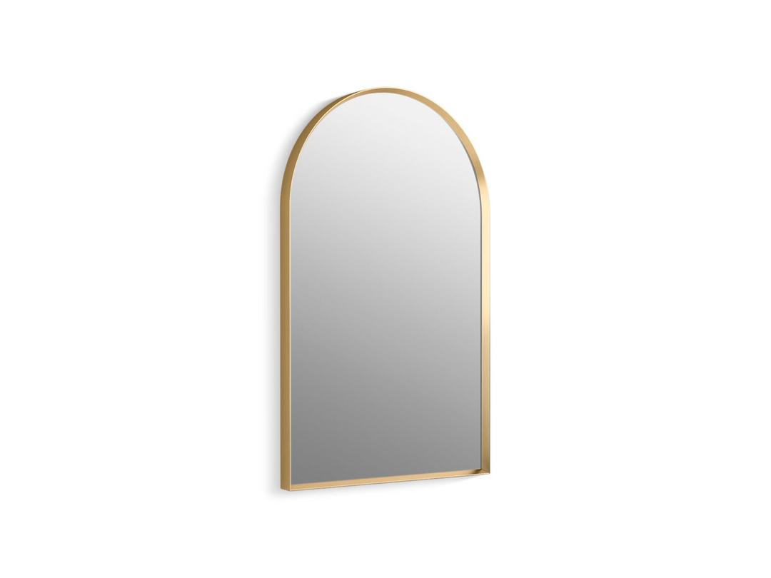 Kohler Essential 20'' x 32'' arched framed mirror - Moderne Brushed Gold by Kohler