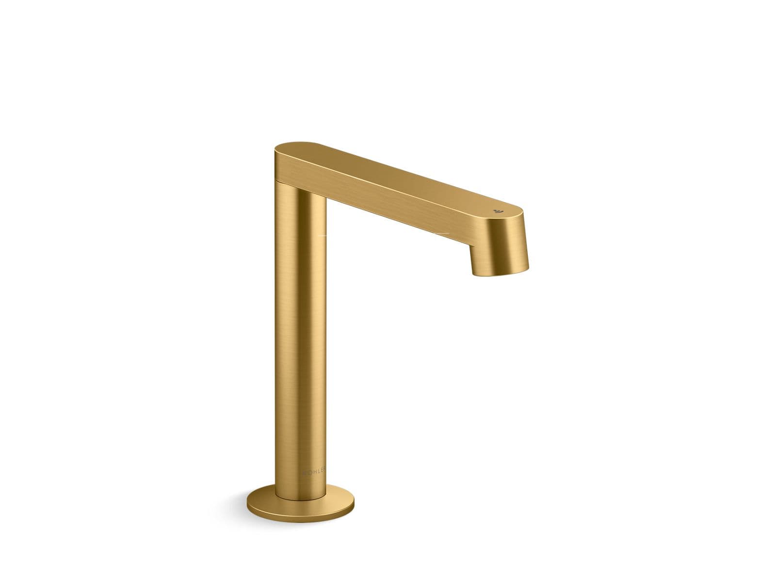 Kohler Components Touchless single-hole lavatory faucet with Kinesis sensor technology, AC-powered, 0.5 gpm - Vibrant Brushed Moderne Brass by Kohler