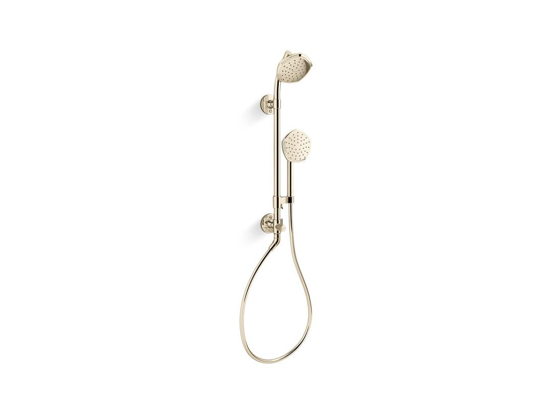 Kohler OccasionE HydroRail-S shower column kit, 1.75 gpm - Vibrant French Gold by Kohler