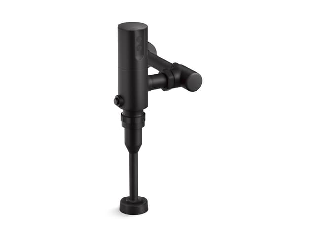 Kohler Mach Tripoint Touchless urinal flushometer, DC-powered, 0.125 gpf - Matte Black