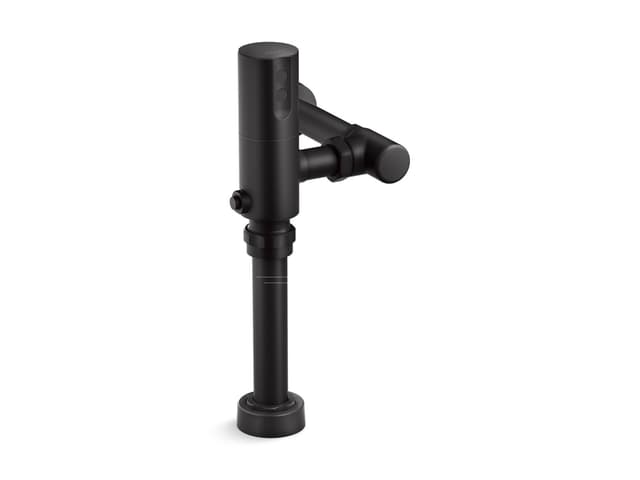 Kohler Mach Tripoint Touchless toilet flushometer, DC-powered, 1.0 gpf - Matte Black