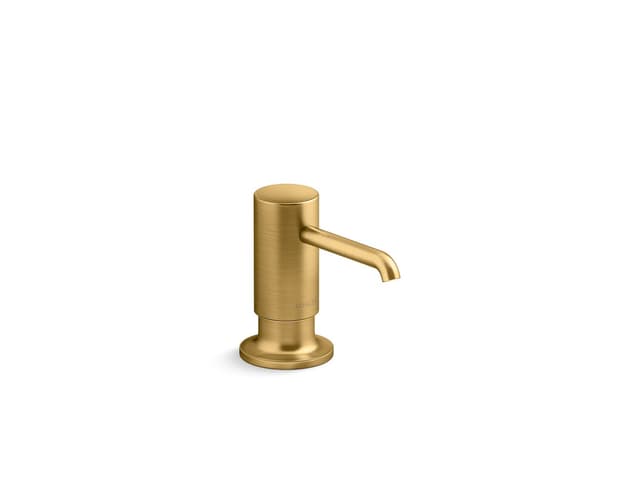 Kohler Purist Soap/lotion dispenser - Vibrant Brushed Moderne Brass