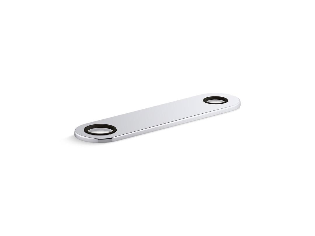 8'' two-hole escutcheon plate for InsightE and Kinesis lavatory faucets and soap dispensers by Kohler