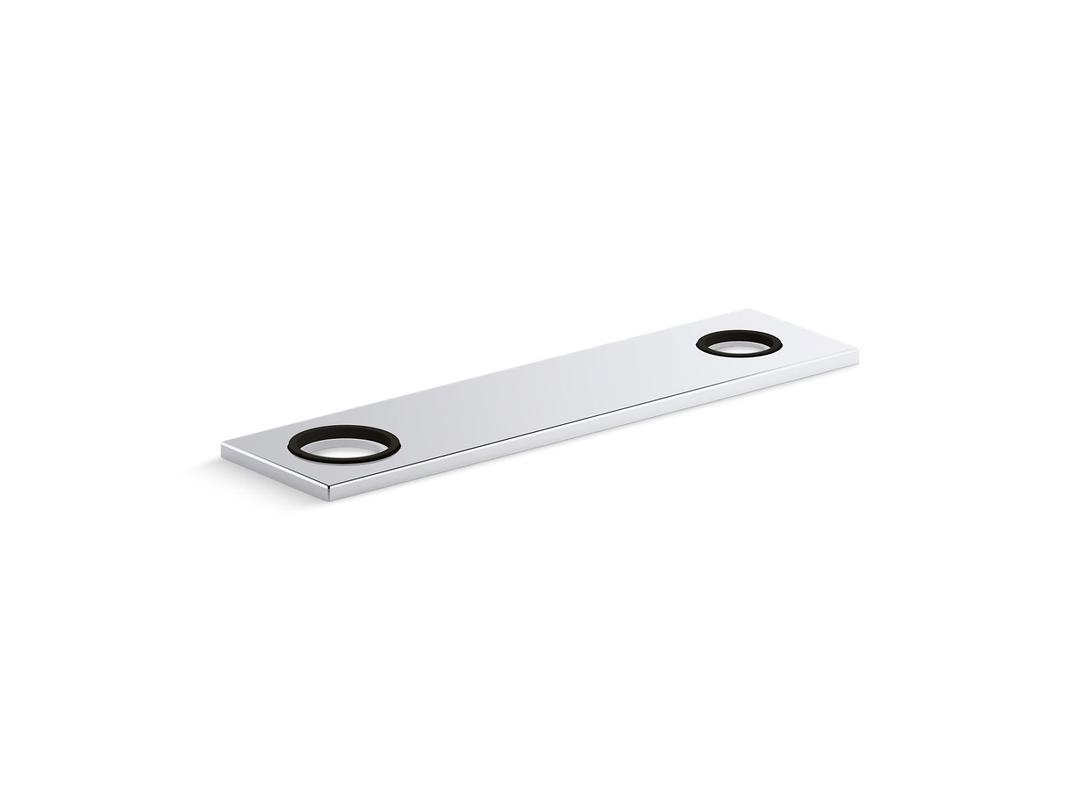 8'' two-hole escutcheon plate for InsightE and Kinesis lavatory faucets and soap dispensers by Kohler