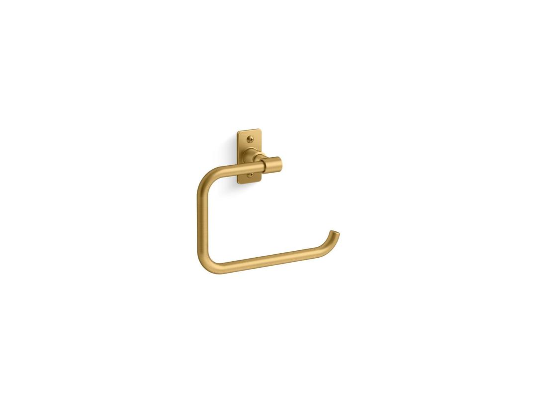 Kohler CastiaE by Studio McGee Towel ring - Vibrant Brushed Moderne Brass by Kohler