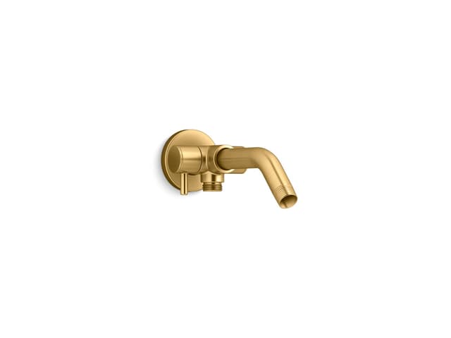 Kohler Shower arm with 3-way diverter - Vibrant Brushed Moderne Brass